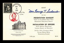 US CARD ABRAHAM LINCOLN FIRST DAY ISSUE SPRINGFIELD PHILATELIC CONVENTION