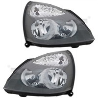 Scheinwerfer Set Links & Rechts Grau H1/H7 FüR Renault Clio II Bb_ Cb_ SB0/1/2_