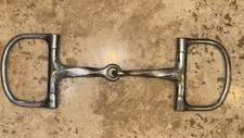 Used Stainless Full Cheek Slow Twist Snaffle Bit 5"