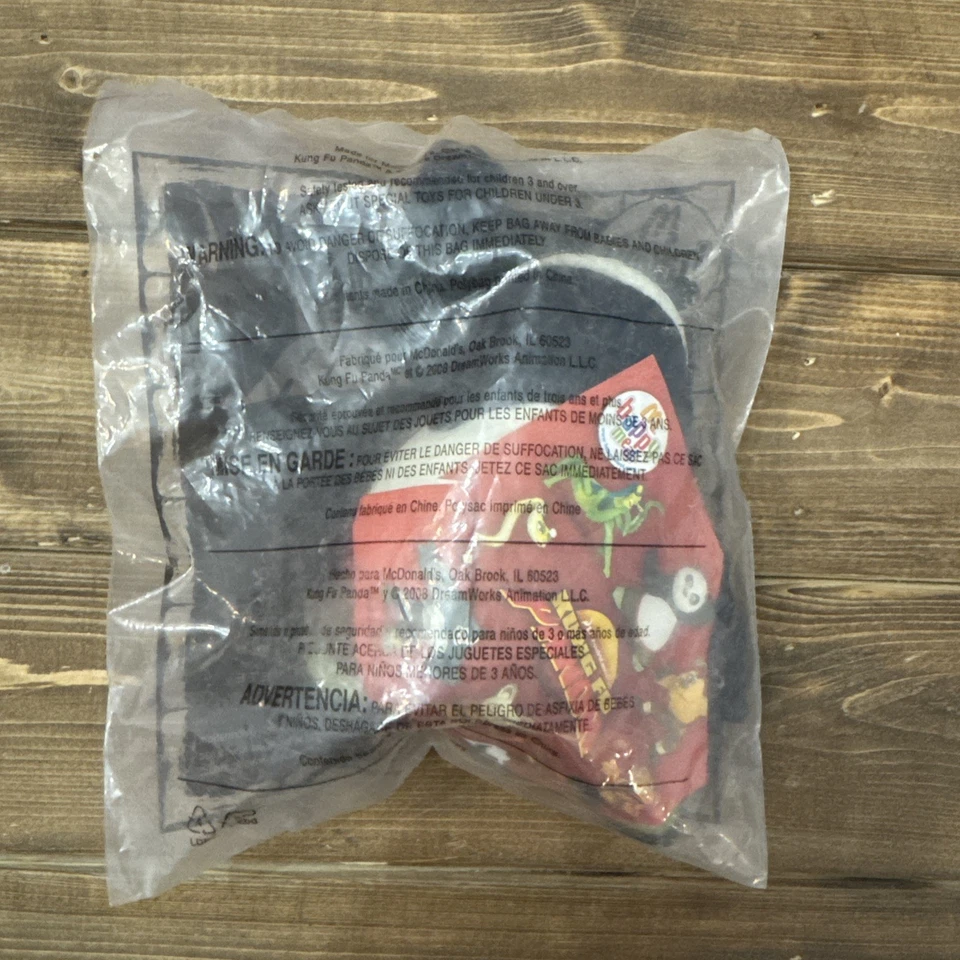 Figura de acción nueva sellada 2008 Kung Fu Panda McDonald's Happy Meal Toy #1 PO Foto 2 de 2