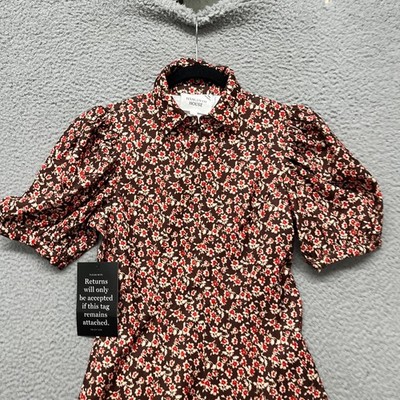 tuckernuck brown floral dress Tuckernuck En Saison Blue Brown Floral Maxi Dress Small