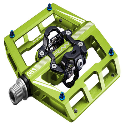 Funn Mamba Mountain Bike Clipless Pedals Double Sided Clip Wide Platform Mtb