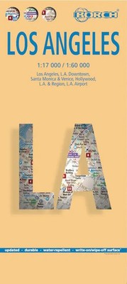 Los Angeles 1 : 17 000 / 1 : 60 000 (Land-)Karte Borch Maps 2 S. Deutsch 2020
