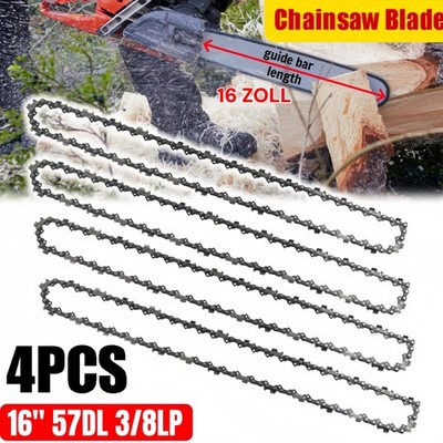 4x Sägekette 16'' 40cm 57TG 3/8'' 1,3 mm für Kettensäge Stihl Dolmar Einhell Bosch