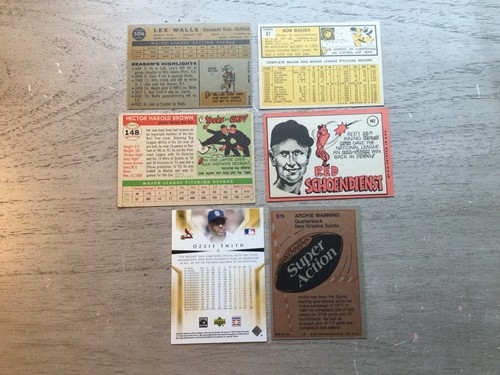 Odd Ball Baseball Karten Lot (6 Karten) sehr guter Zustand - EX - Bild 2 von 2