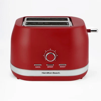 Toaster 2 Slice, Ella Collection by Hamilton Beach, Matte Red, HBT1322MR
