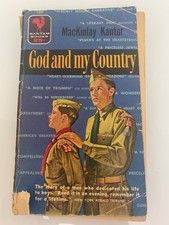 God and My Country by MacKinlay Kantor 1955 PB Bantam Books 1st Printing