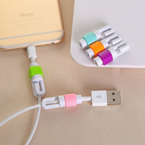 8 Pcs Data Cable Protective Sleeve Cord Winder Line Protection Hub - 第 6/12 張圖片