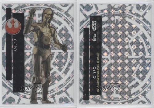 2015 Topps Star Wars High Tek Form 1 Tidal Diffractor 20/99 C-3PO #7 02v3 - Picture 3 of 3