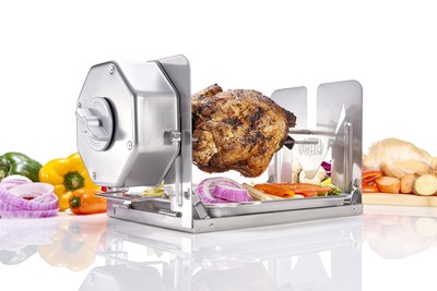Cordless Universal Rotisserie Kit for Grills Ovens and Smokers - Non-Electric...