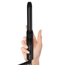 Mini Curling Iron Dual Voltage, 3/4 Inch Travel Curling Iron with 3 Adjustabl...