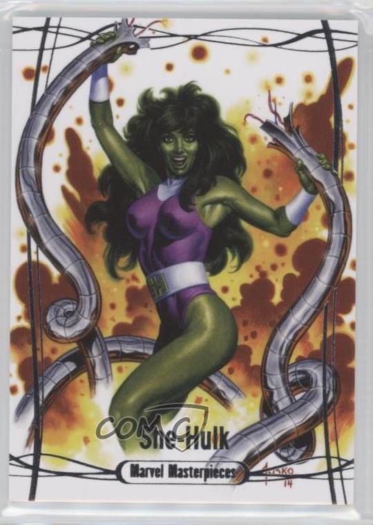 2016 Upper Deck Marvel Masterpieces 834/999 Level 3 She-Hulk #76 c6z