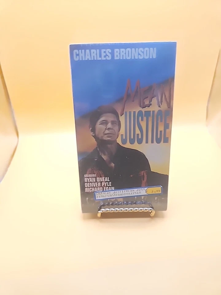 Mean Justice VHS New Sealed Tape Charles Bronson Ryan Oneal Denver Pyle  - Image 2 of 4