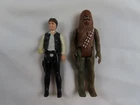 Vintage Star Wars Big Head Han Solo Chewbacca Action Figures Hong Kong 1977