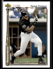 1992 Upper Deck #HR8 Frank Thomas Homerun Heroes Baseball Card 1102B