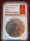 Photo of a 2022-W American Silver Eagle from an eBay listing that sold on Jul 15, 2026