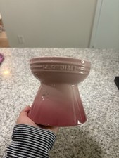 Pink le Creuset Cat Bowl Dish Plate Ombr&eacute;