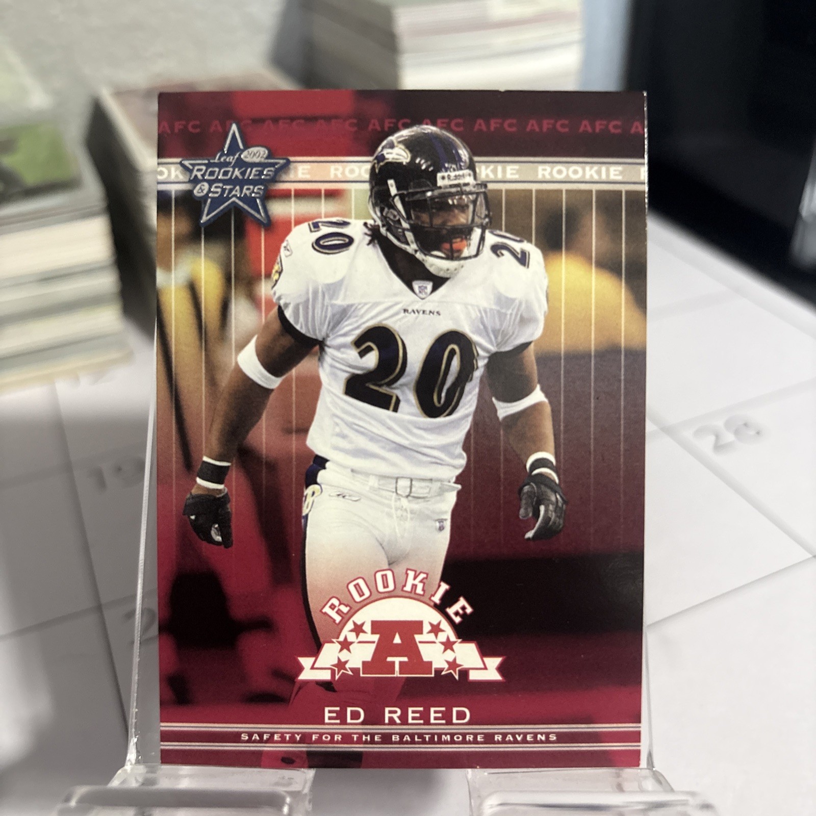 Ed Reed Leaf R & S #107 Base