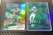 Tyreek Hill 2-Card Lot SP Revolution Astro /699 & 2024 Illusions Emerald /15