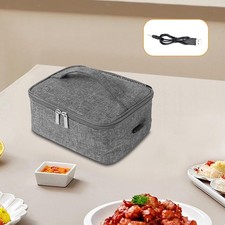 Boîte à lunch chauffante USB en tissu Oxford, chauffe-plats pour voiture et