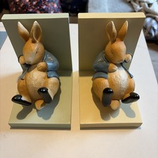 A pair of quality ceramic Peter Rabbit bookends from Paperchase, Beatrix Potter