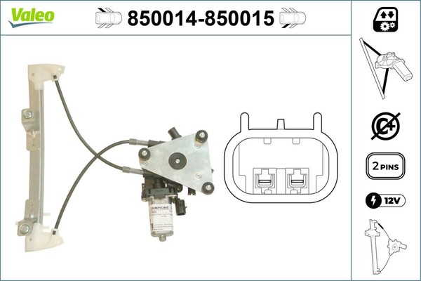 Fensterheber Valeo 850014 FüR 156 Alfa Sportwagon 16V Spark 932 A4100 932A4 JTD-image