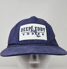 Deep Eddy Vodka Hat Cap Snap Back Patch Embroidered Austin TX Promo Mens Used