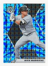 2021 Panini Mosaic Rookie Reactive Blue Mosaic Nick Madrigal #244 Rookie RC PWE