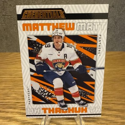 2023-24 UD Credentials Matthew Tkachuk #36 Orange 132/249 - Florida Panthers  