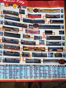 Dynowarz Poster Nintendo Power 1990 River City Ransom Map NES Vintage 16X19