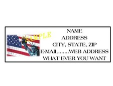 AMERICAN FLAG ADDRESS LABELS COOL   5