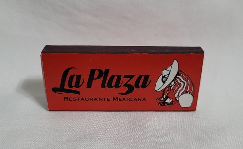 Vintage La Plaza Mexican Restaurant Matchbox Denver Colorado Advertising Matches
