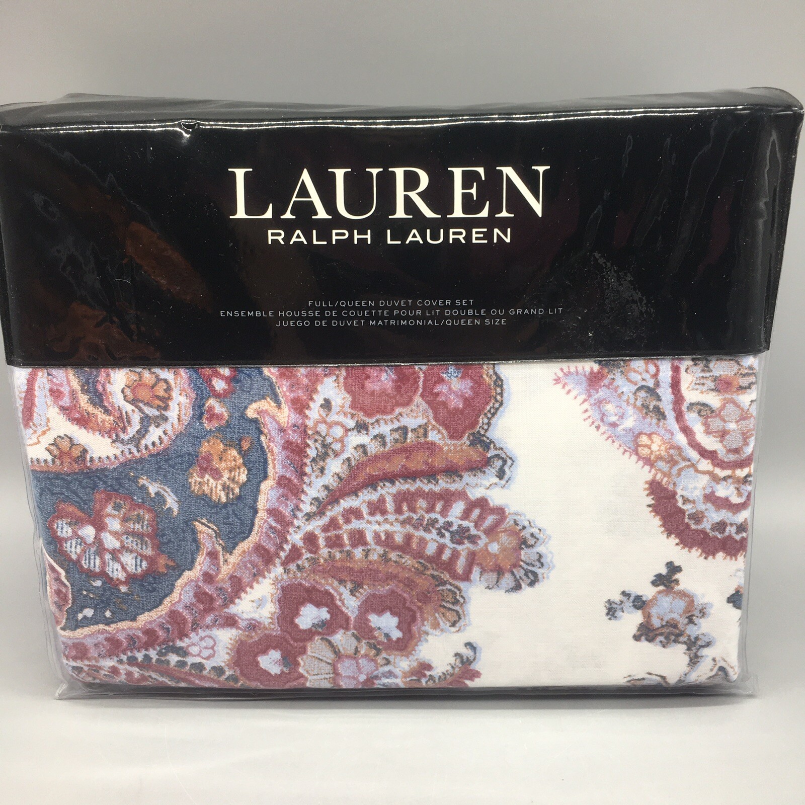 3pc Ralph Lauren Juliet Paisley Floral Full/Queen Duvet Cover Set 2