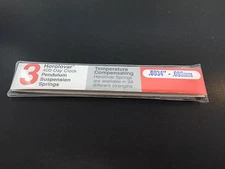 .0034 Clock Suspension Springs Wire 400 Day Anniversary Horolovar 