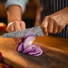 Damascus Steel Chef's Knife, Kitchen Knife Wood Handle, Best Gift For Her — photo 4