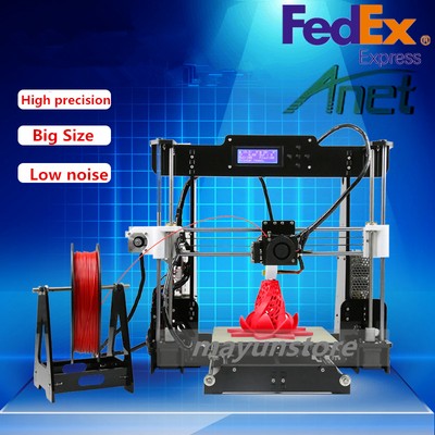 Low Cost New listing Upgraded Reprap Anet A8 3D Printer MK8 extruder Prusa Mendel wone roll Filament Low Cost New listing Upgraded Reprap Anet A8 3D Printer MK8 extruder Prusa Mendel wone roll Filament