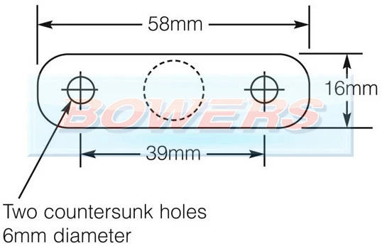 Universal Classic Car Kit Car Stainless Steel Chrome Interior Rear View Mirror - Image 2 of 2