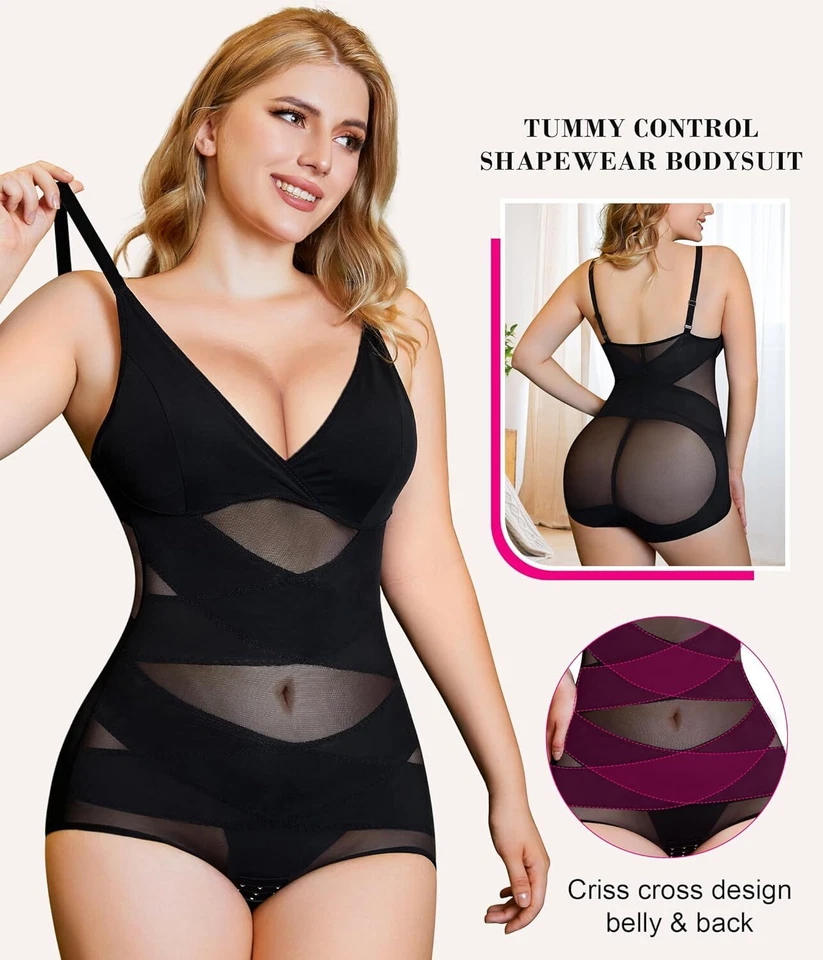 Mujeres Sin Costuras Esculpido Body Modelador Control Abdomen Body Chaleco Prendas moldeadoras Foto 3 de 4