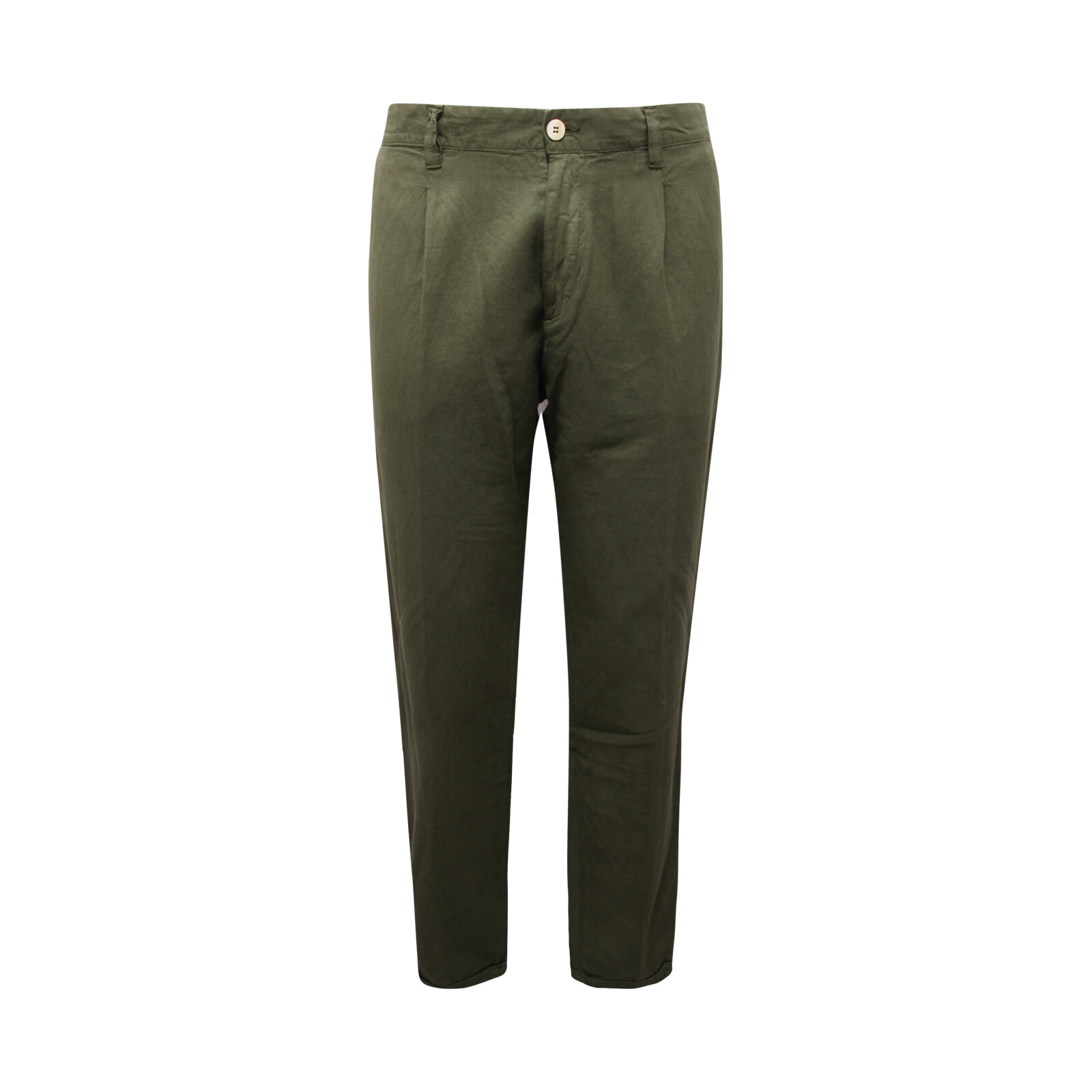 2012AU мужские брюки из хлопка и льна pantalone uomo OFFICINA36 зеленого цвета