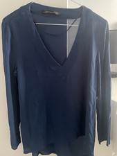 Zara sheer blue top size m