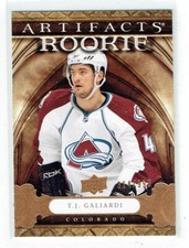 09-10 UD Upper Deck Artifacts Rookie  T J Galiardi  /999  Rookie