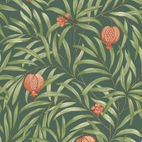 Belgravia Granatapfel Tapete Exotisch Palme BläTter Wandtapete GrüN 9613