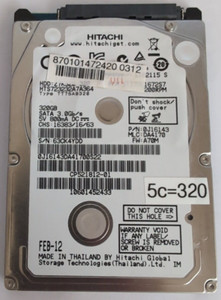 HITACHI HTB-TT7SAB320 (B) Festplatte 320GB (6,3 cm=2,5 Zoll) HDD, 7200rpm, SATA.