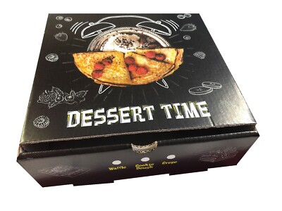 90 x Dessert Waffel Crepe Pfannkuchen Plätzchen Teig Süßigkeiten Box Essensboxen zum Mitnehmen