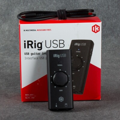 New IK Multimedia iRig USB USB-C Guitar Recording Interface for iOS, iphone, Mac