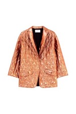 Ba&sh Quilted Bronze Jacket - Bnwt - Uk Medium - Eu 2 - Rrp £220 - 60% Off.!!!