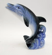 Vintage 2 In Blue Dolphin Riding The Waves Whatnot