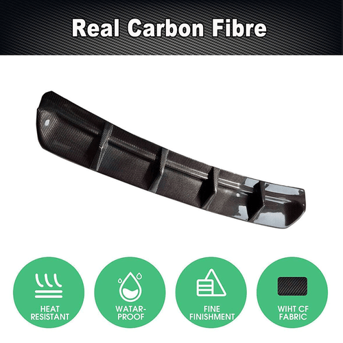 Difusor trasero de carbono difusor parachoques tracción trasera para Maserati Ghibli 2014-17 - Imagen 6 de 9