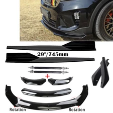 For Kia Sorento 2003-2023 Gloss Black Front Bumper Rear Lip Spoiler Side Skirt