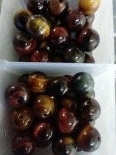 Natural Tiger's Eye Gemstone Round Spacer Loose Beads about 70 x 8mm bead Tiger